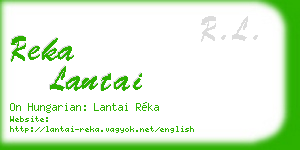 reka lantai business card